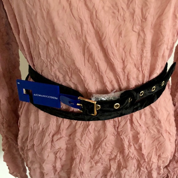 NWT Rebecca Minkoff Liv Velvet Double Wrap Belt - Picture 3 of 6